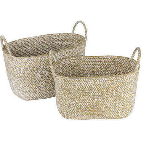 Woven Portez Basket N/wash S/2