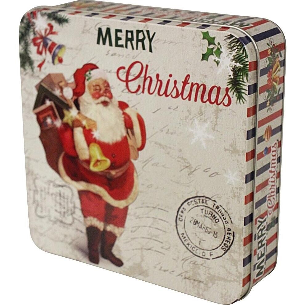 Tin Vintage Santa