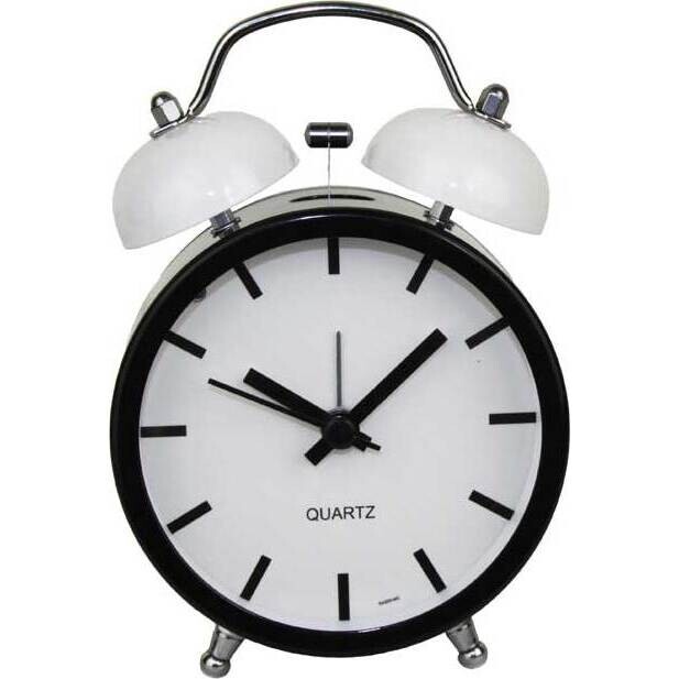 Clock Bold White Small