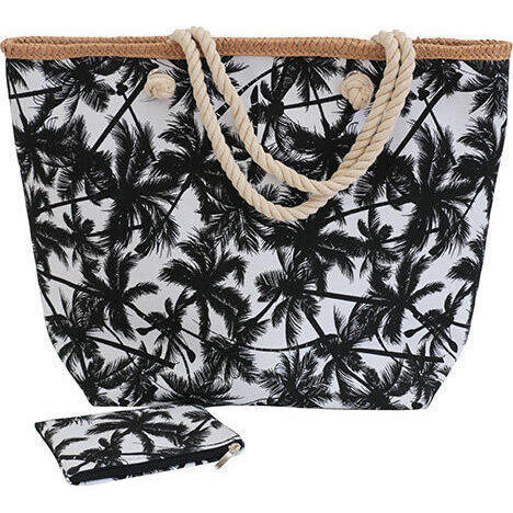 Tote Bag Black Palms