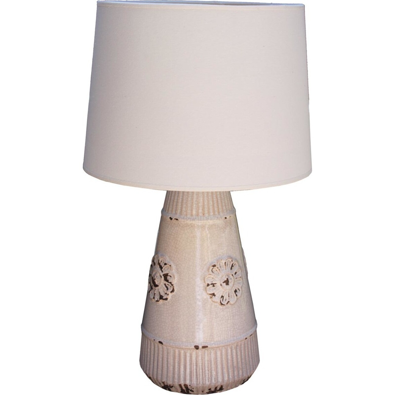 Table Lamp - Flower Rib Round