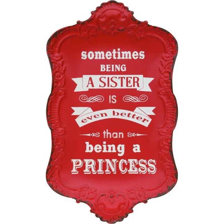 Tin Sign Sister Princess