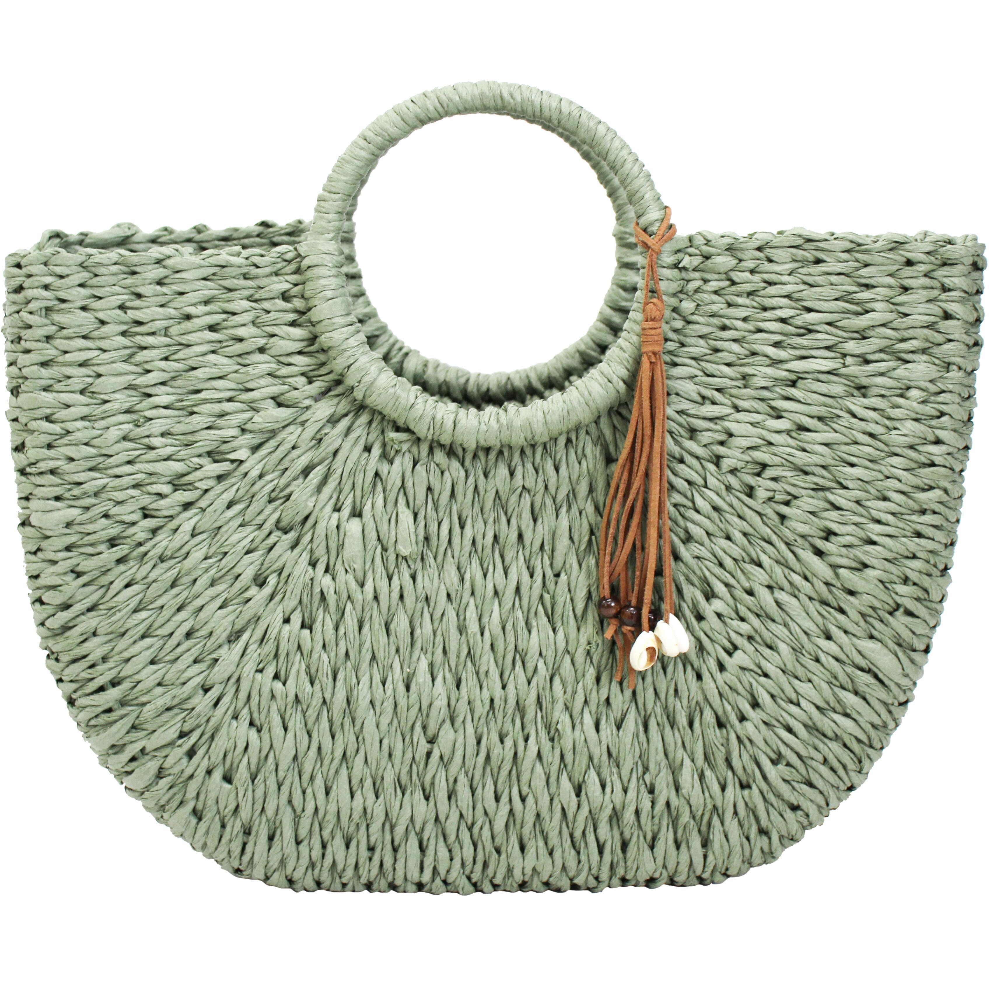 Shopper Basket Woven Tropics 