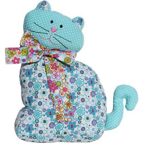 Cushion/Doorstop Kitten Blue