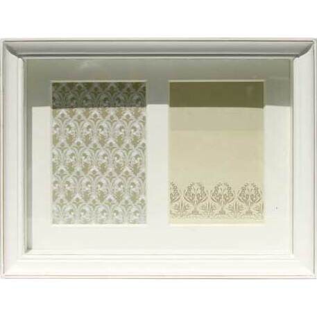 Box Frame Whitewash Double