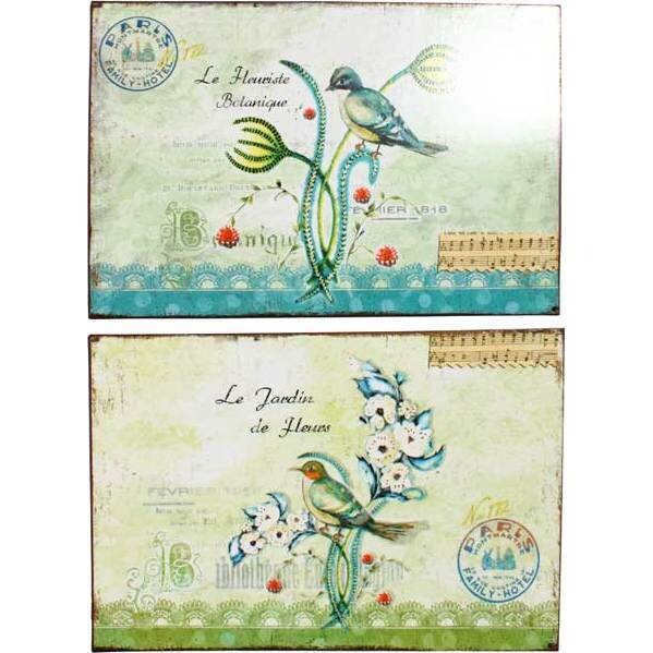 Wall Decor - Jardin Birds set 2