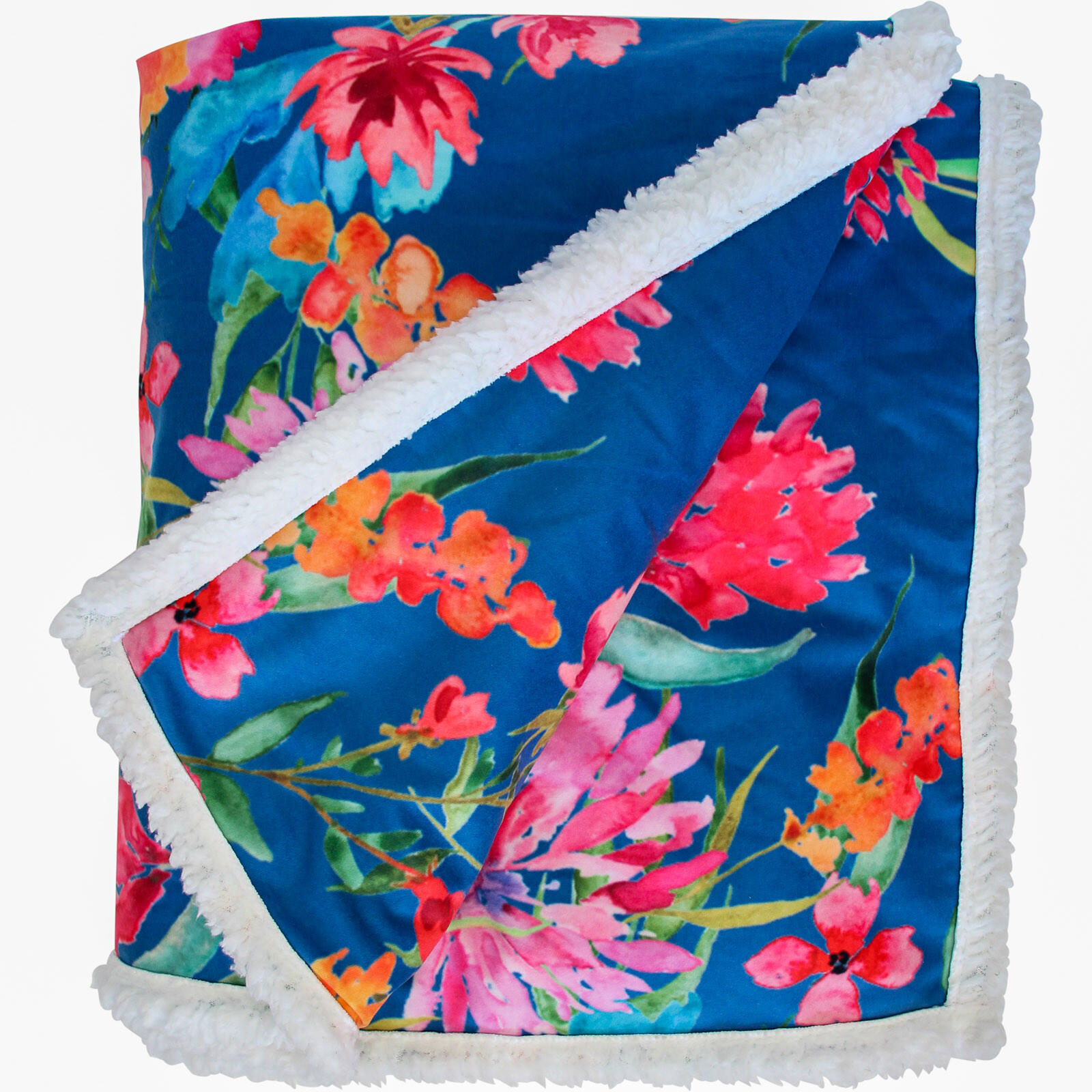 Throw Sherpa Monet Spring Garden