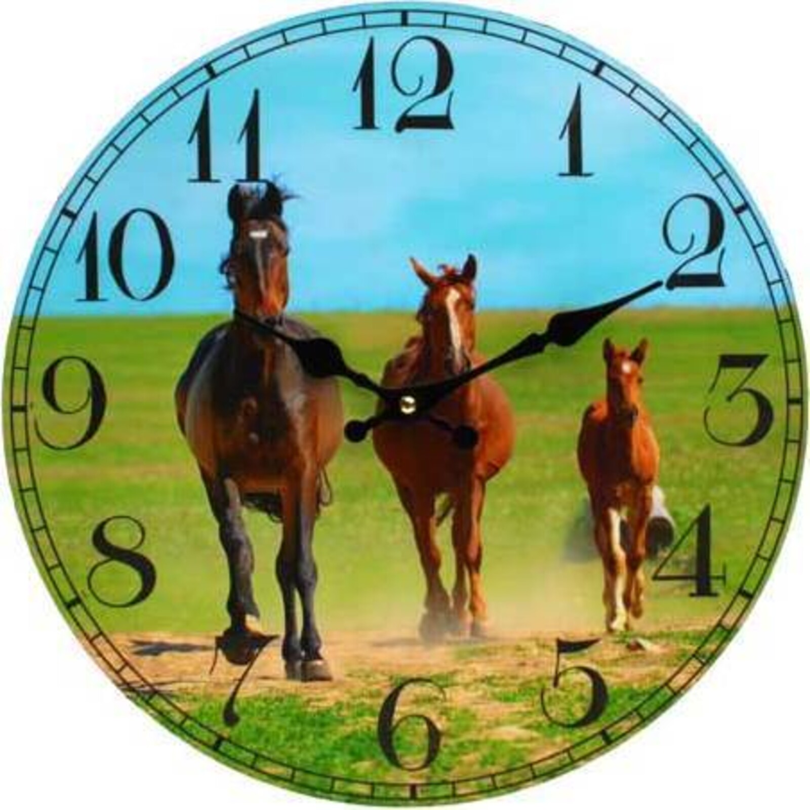 Clock Galloping Horses