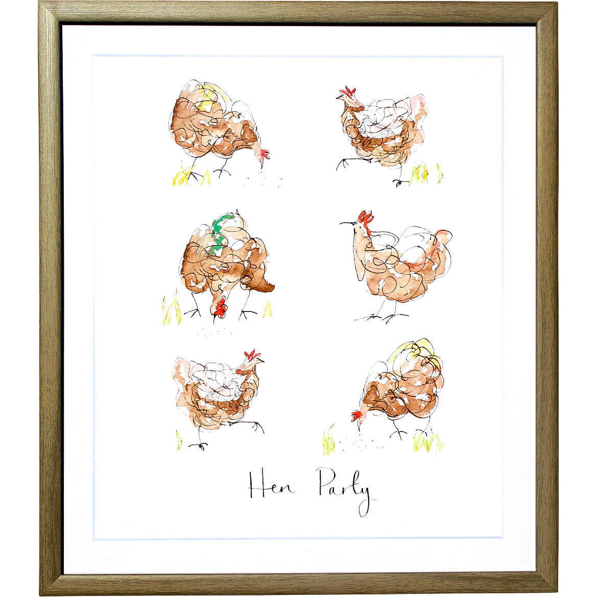 Framed Print Hen Party