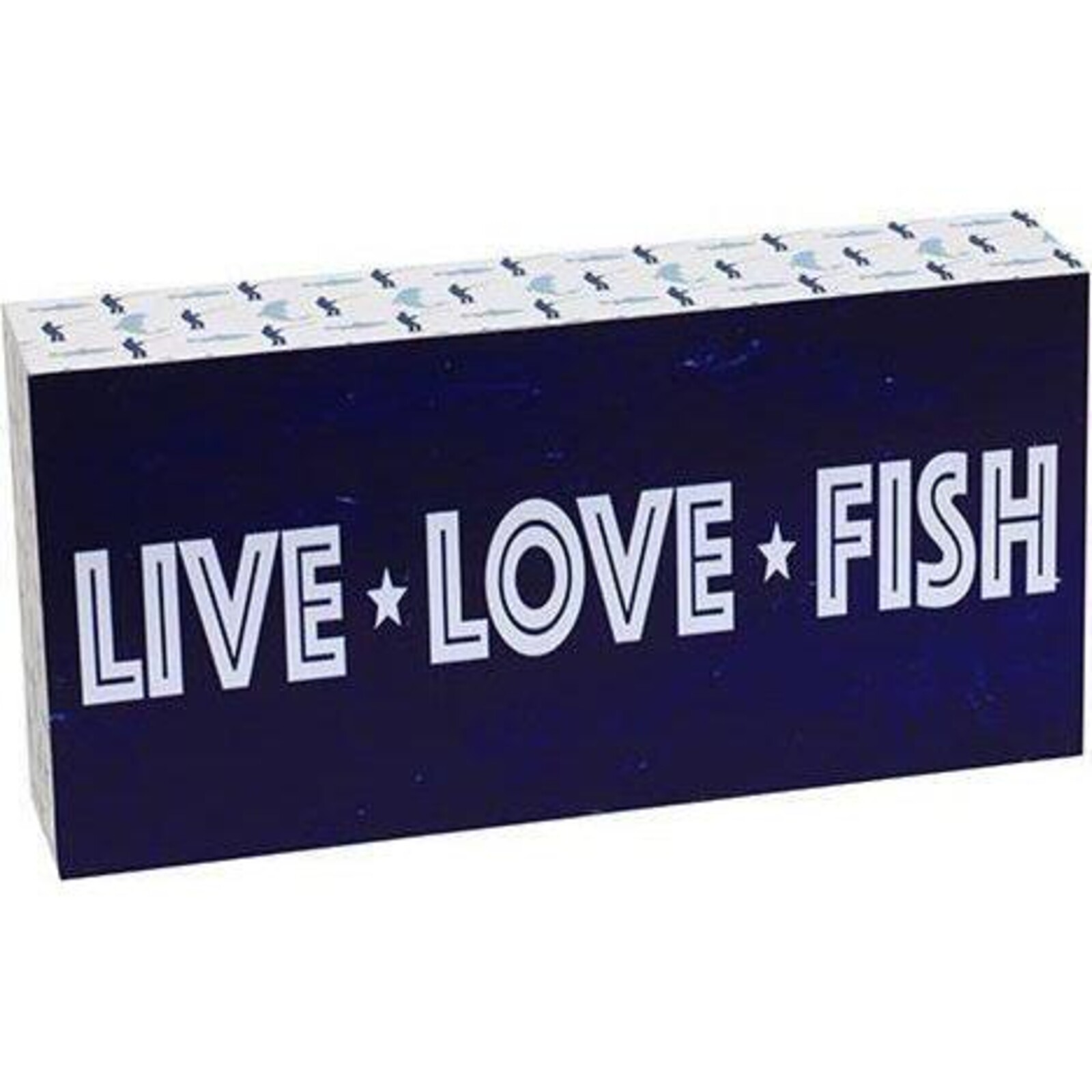 Standing Sign Live Love Fish