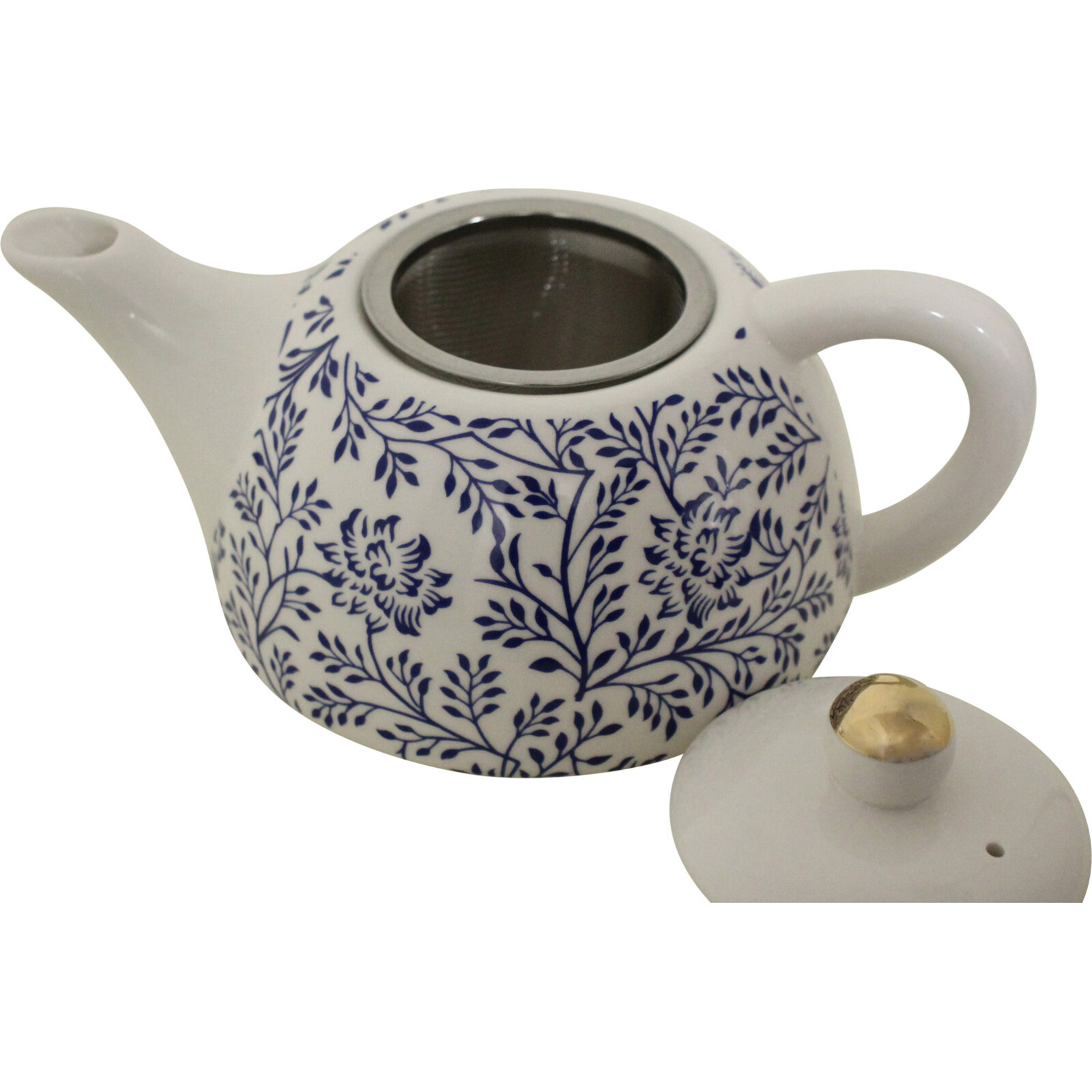 Teapot Blue Fern