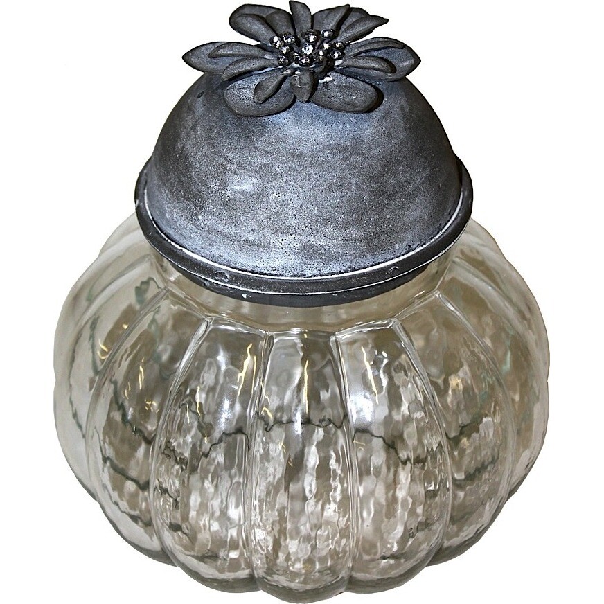 Jar with Flower Lid - Large