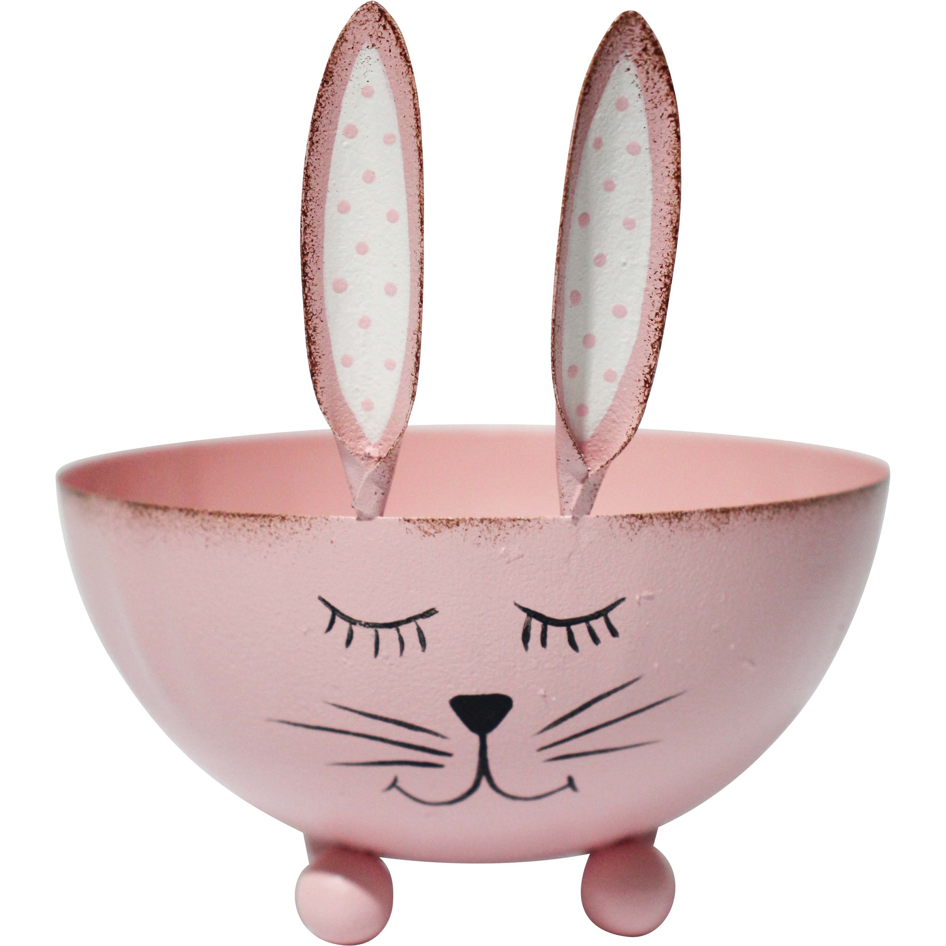 Rabbit Egg Gift Bowl Lrg Pink