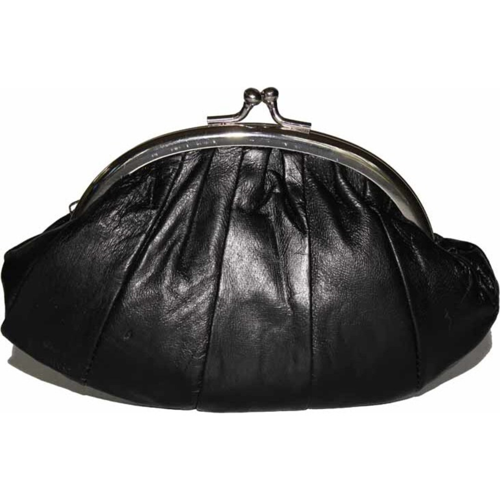 Leather Puff Purse - Black