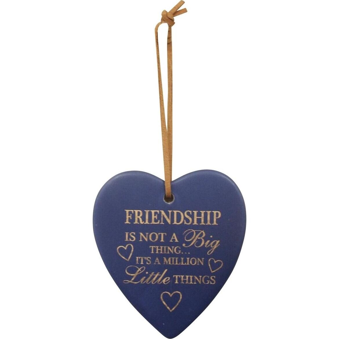 Hanging Heart Navy Friend