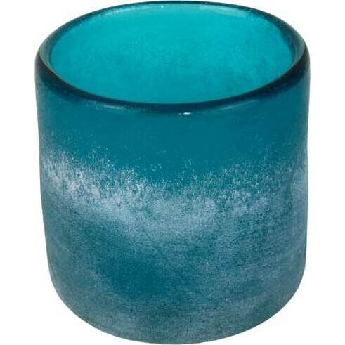 Glass Votive Teal Large