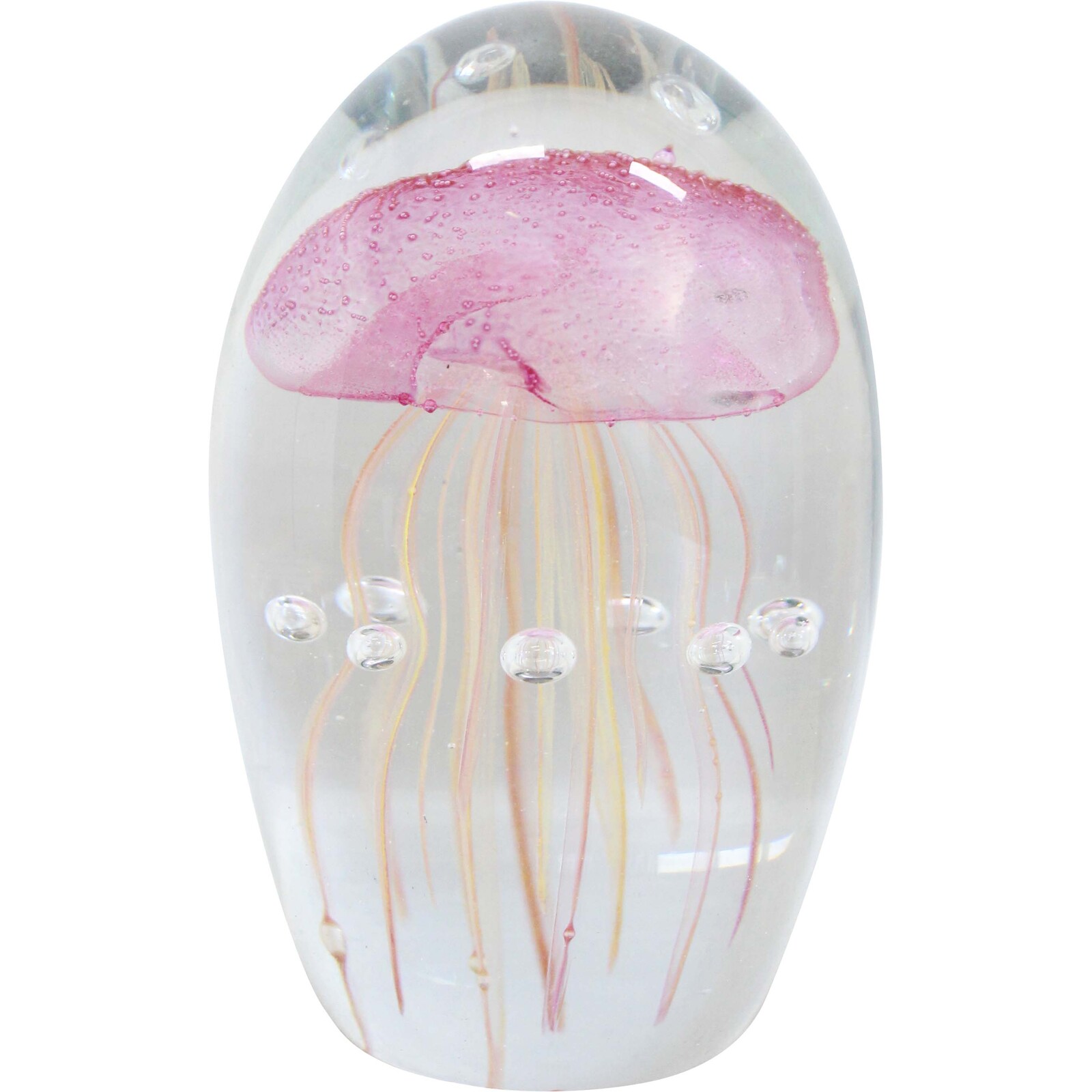 Glass Jellyfish Pink/ Yellow