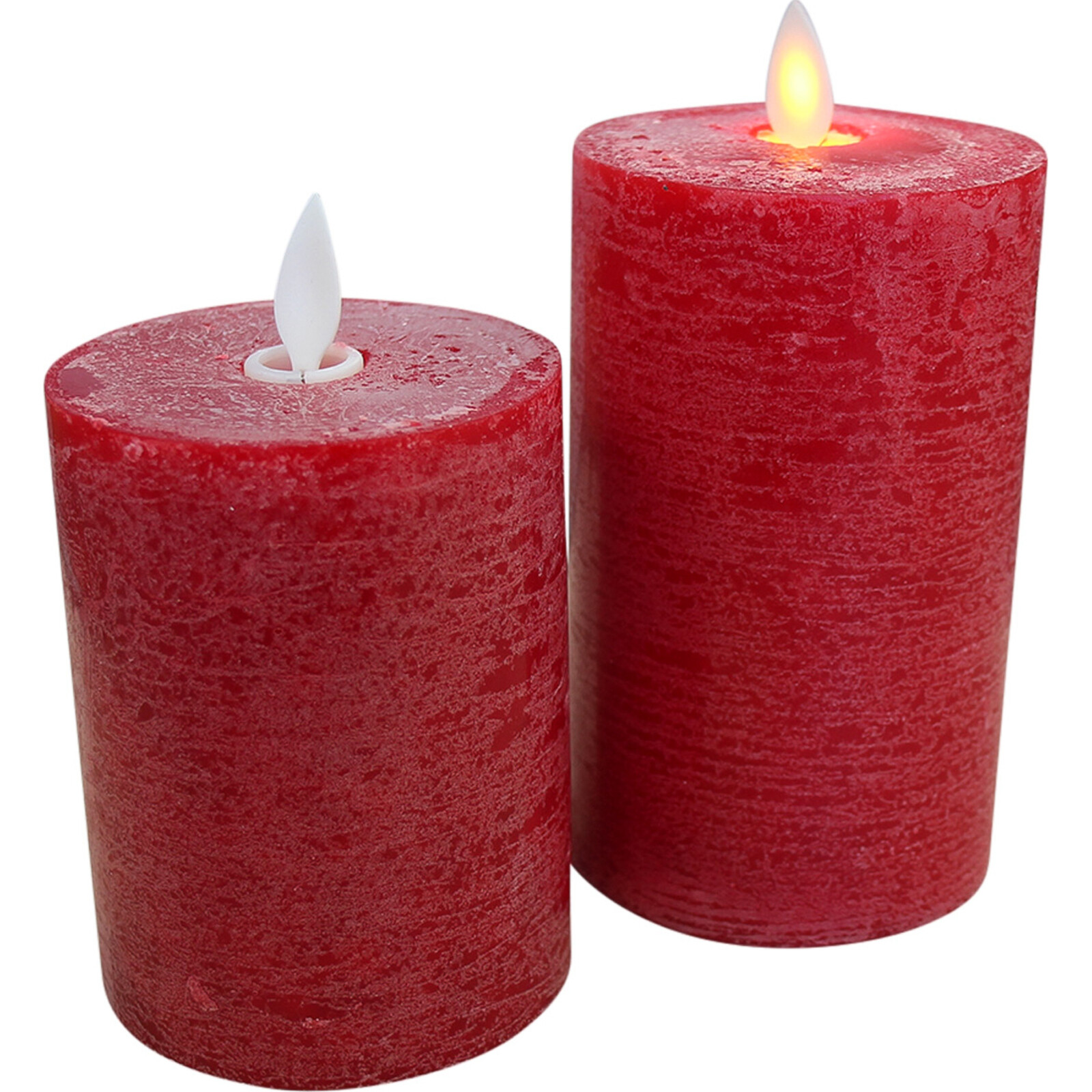 Flameless Candle Red Med