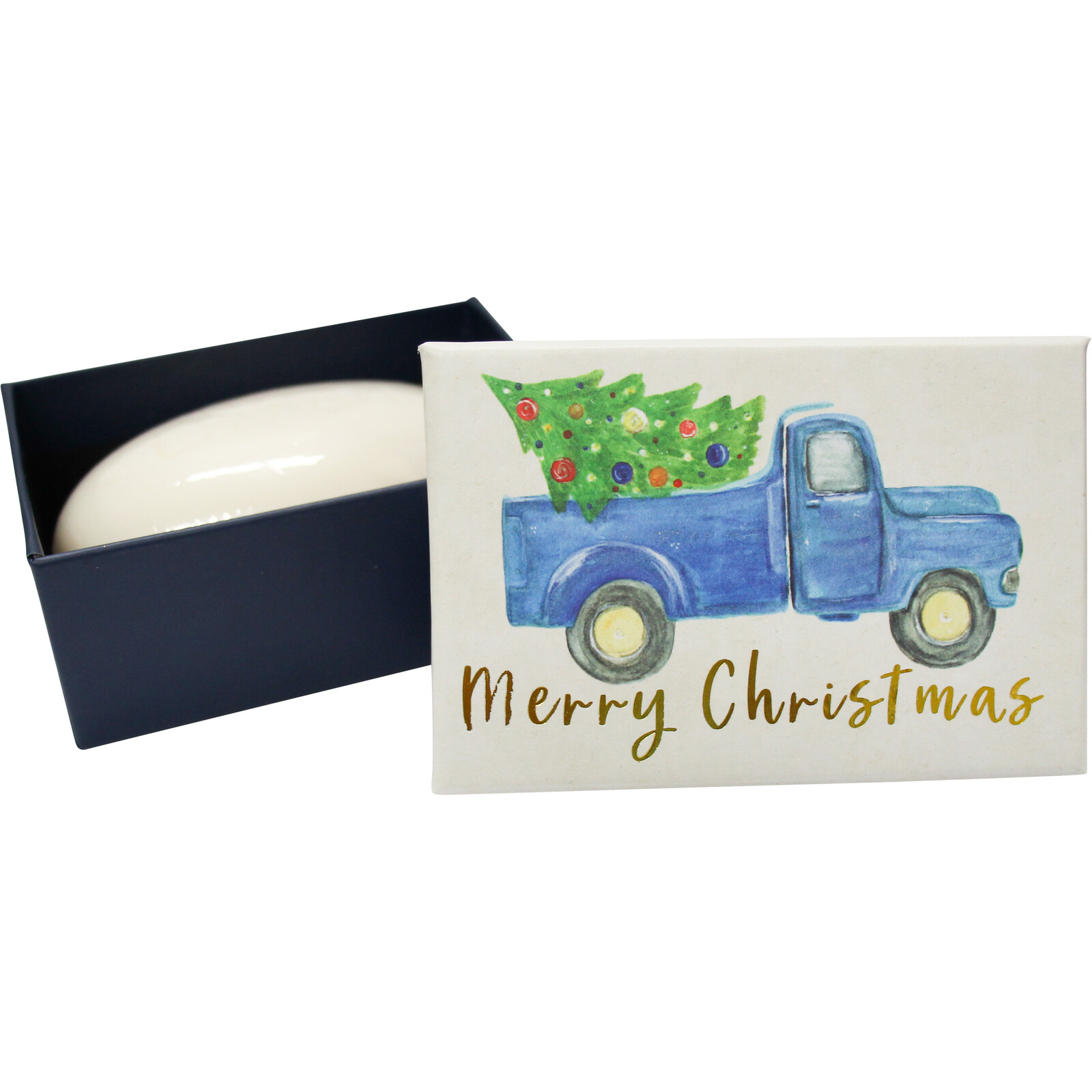 Soap Christmas Blue Truck