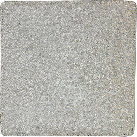 Placemat Sq Weave Whitewash