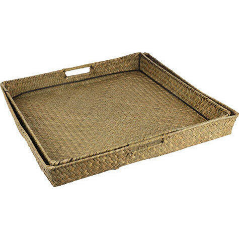 Woven Tray Tessuti Natural S/2