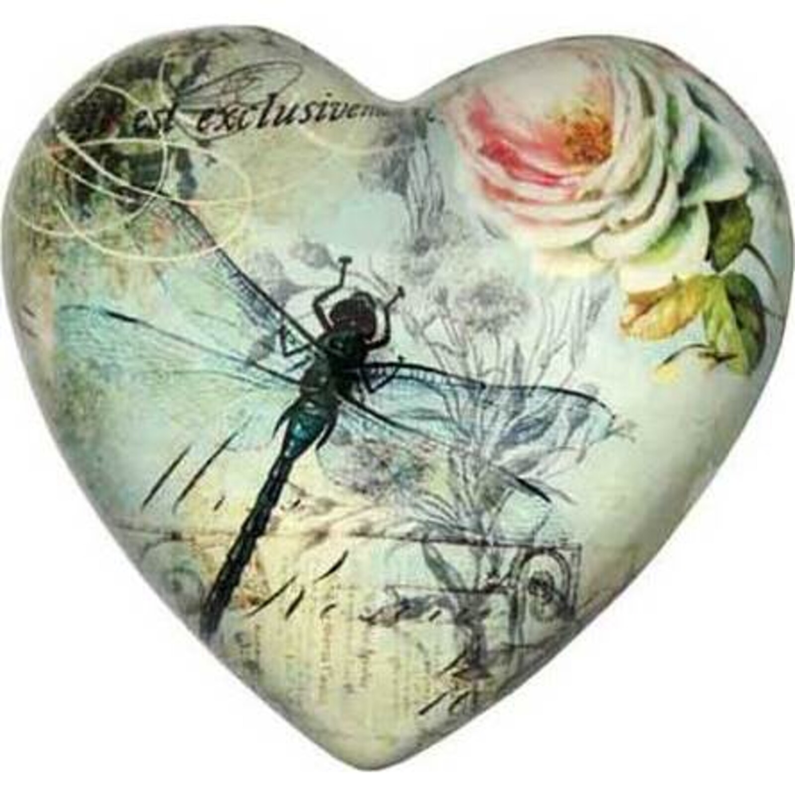 Paperweight - Dragonfly Rose Small