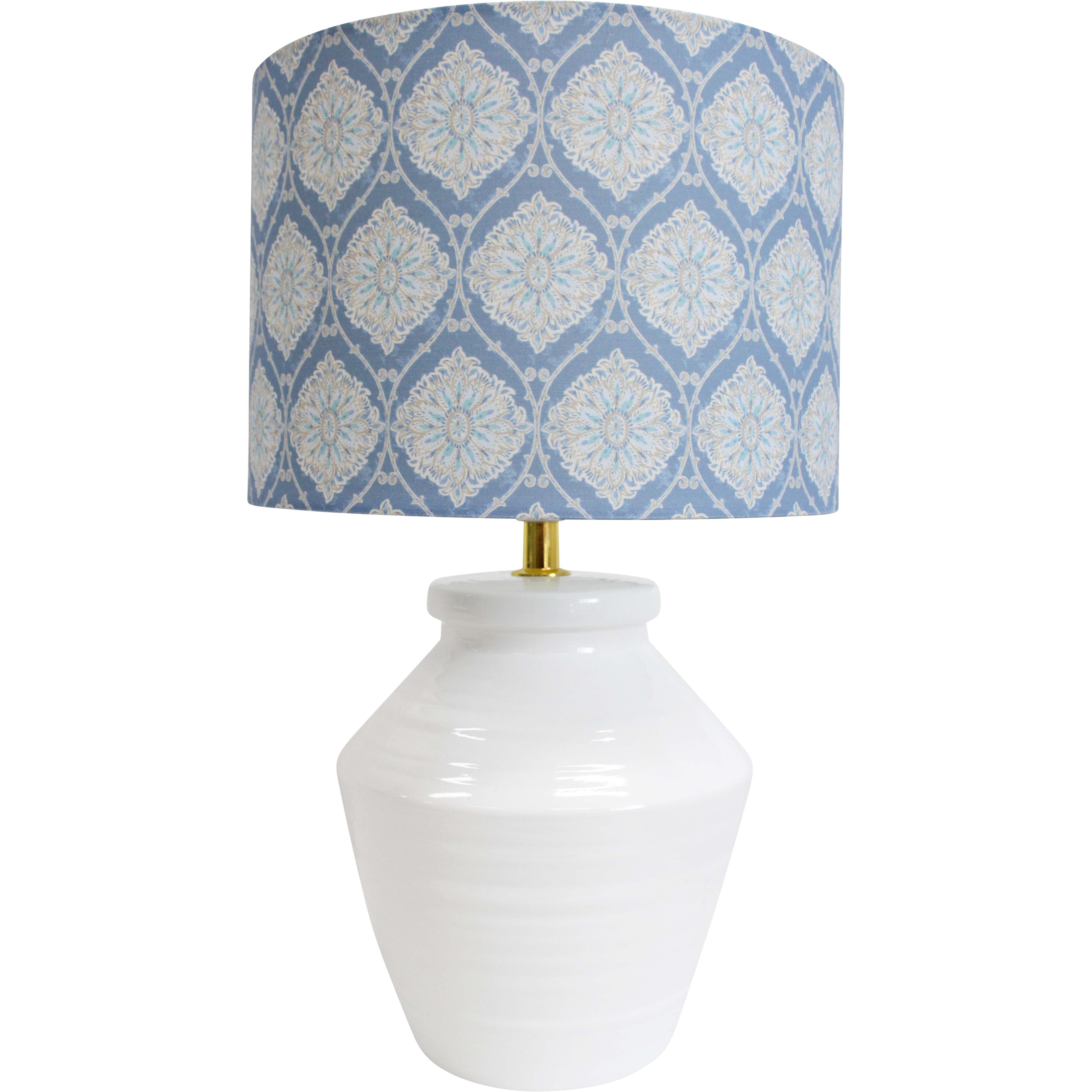 Lamp Block Print Hamptons