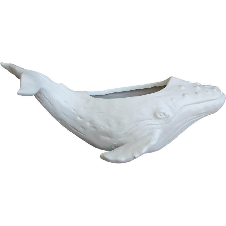 Whale Planter White