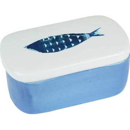 Ceramic Box Scallop Fish