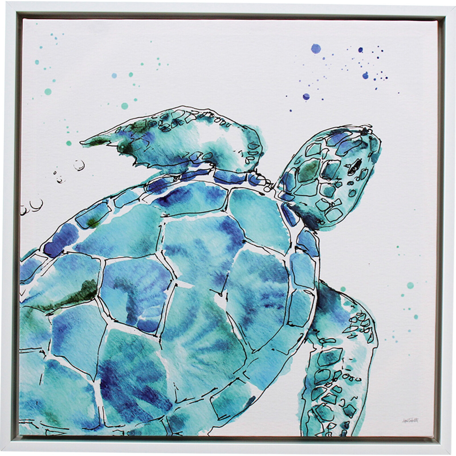 Canvas Deep Sea Turtle