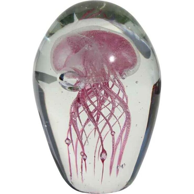 Glass Weight - Raspberry Pink