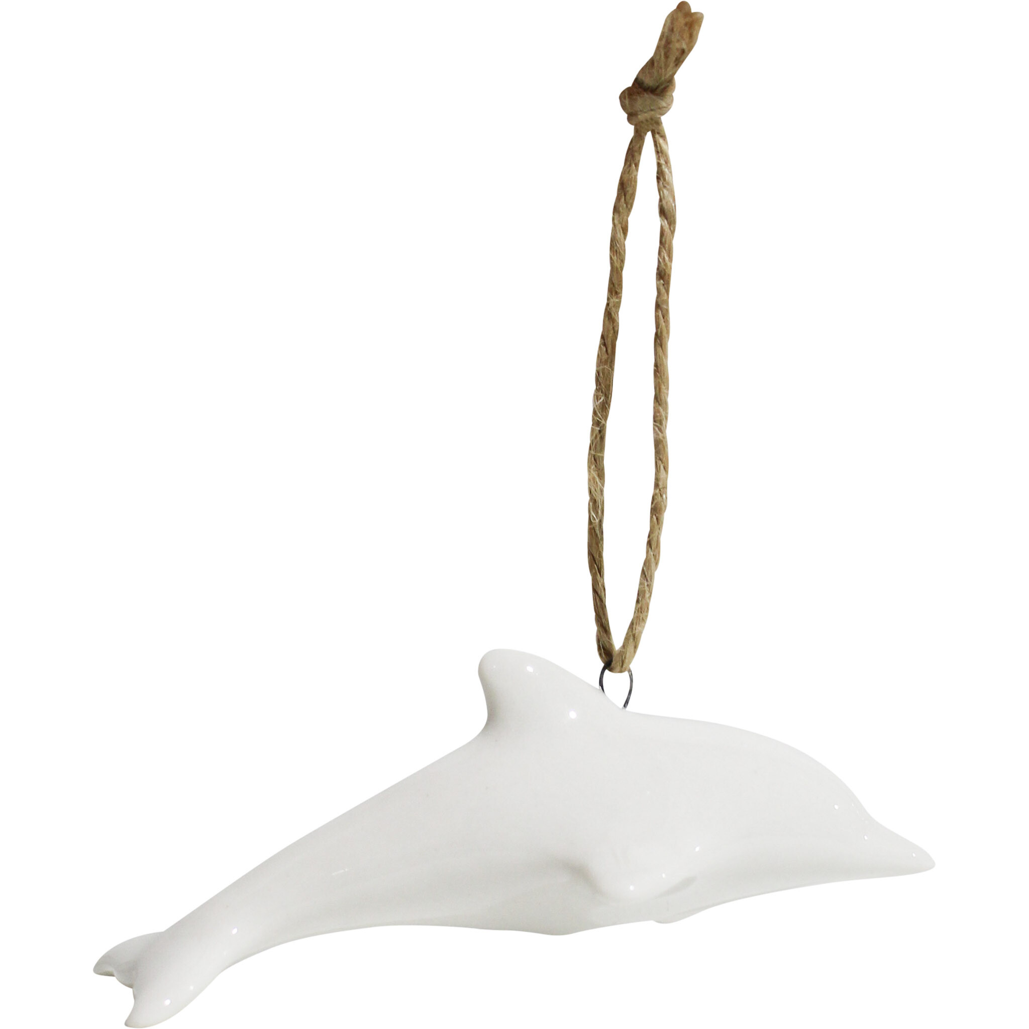 Hanging Dolphin White