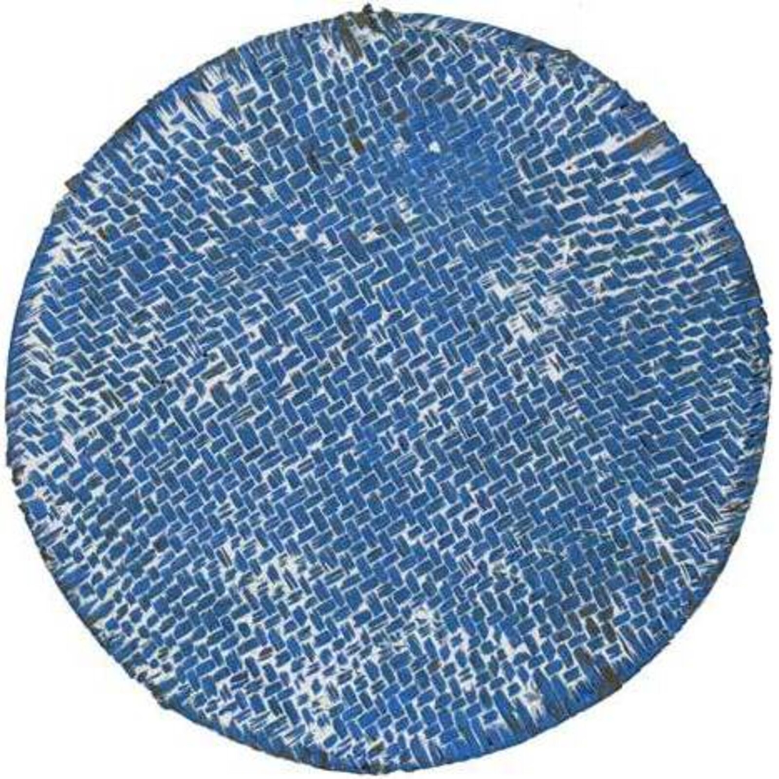 Placemat Round Weave LightBlue