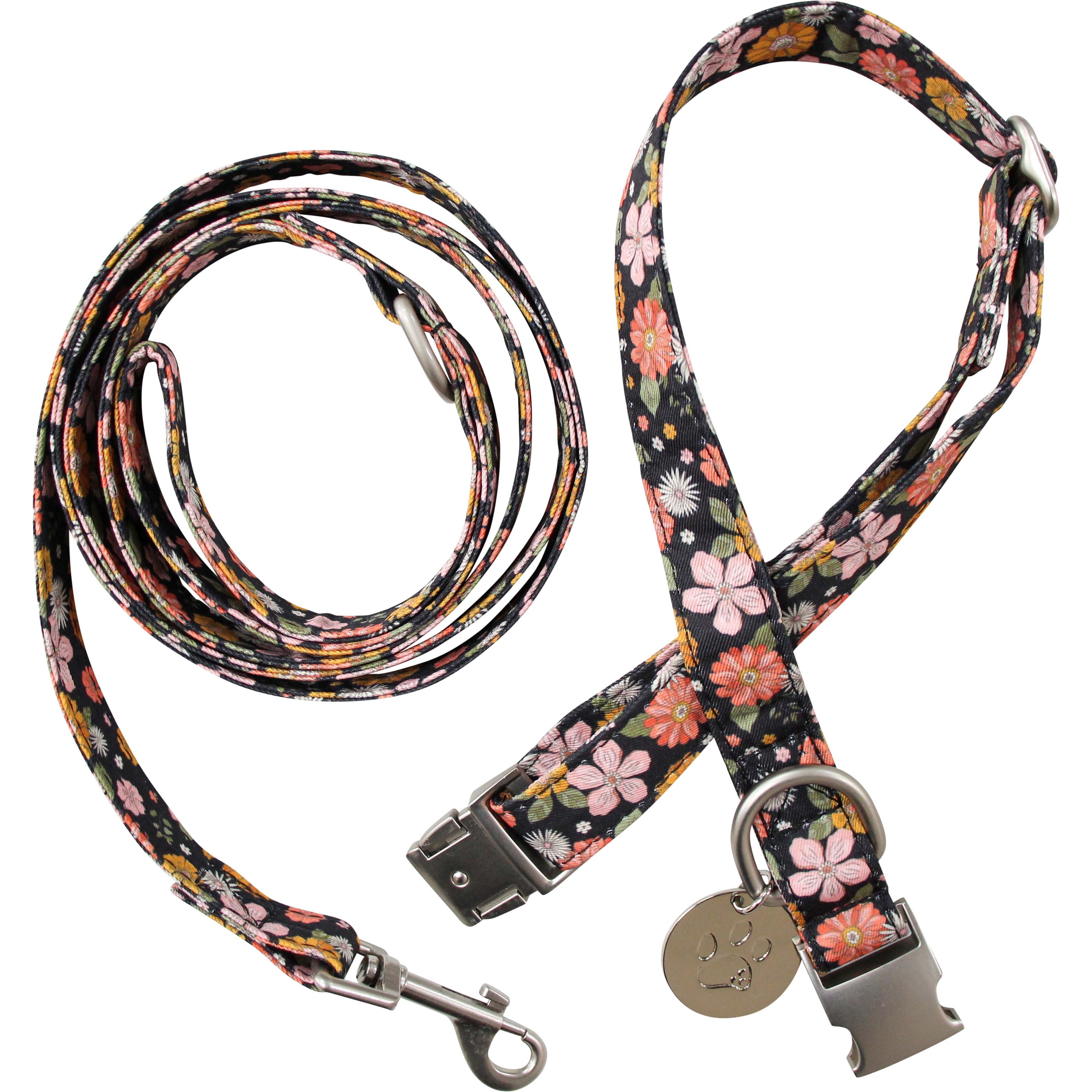 Collar & Lead Set Lrg Garden