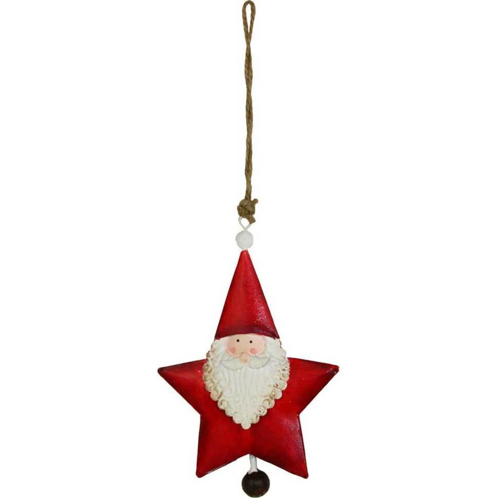 Hanging Star Santa