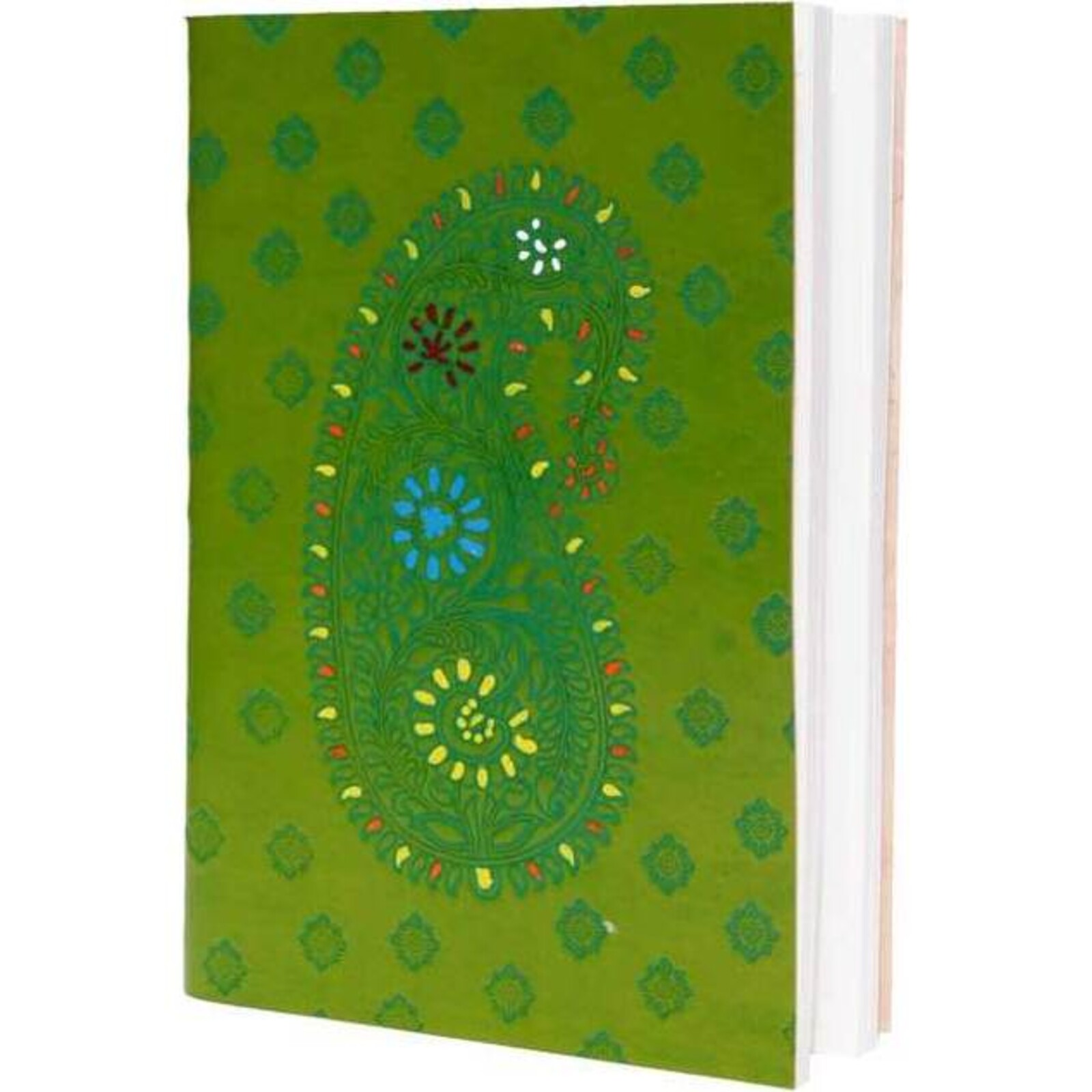 Leather Notebook - One Paisley Green