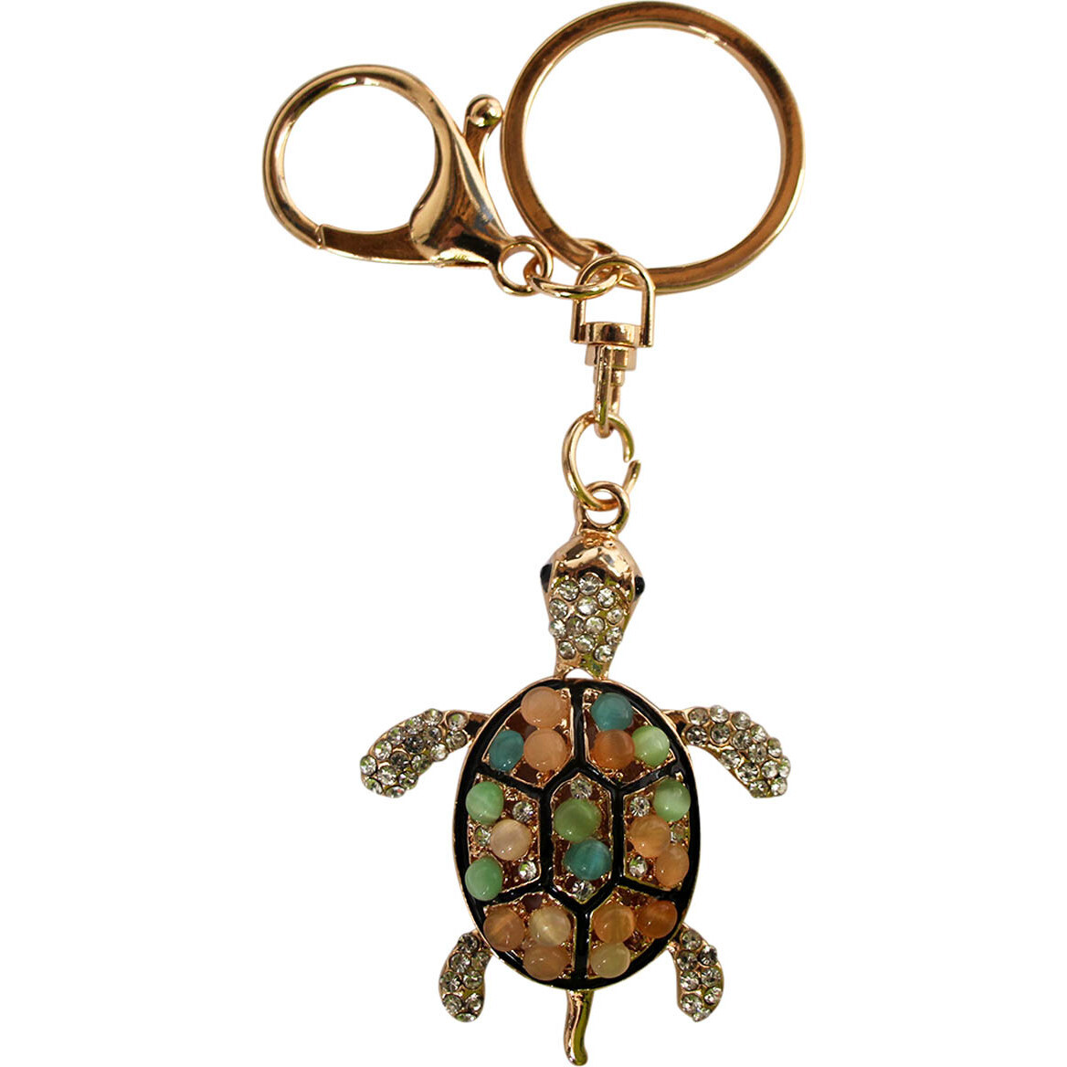 Keyring Turtle Gemstones