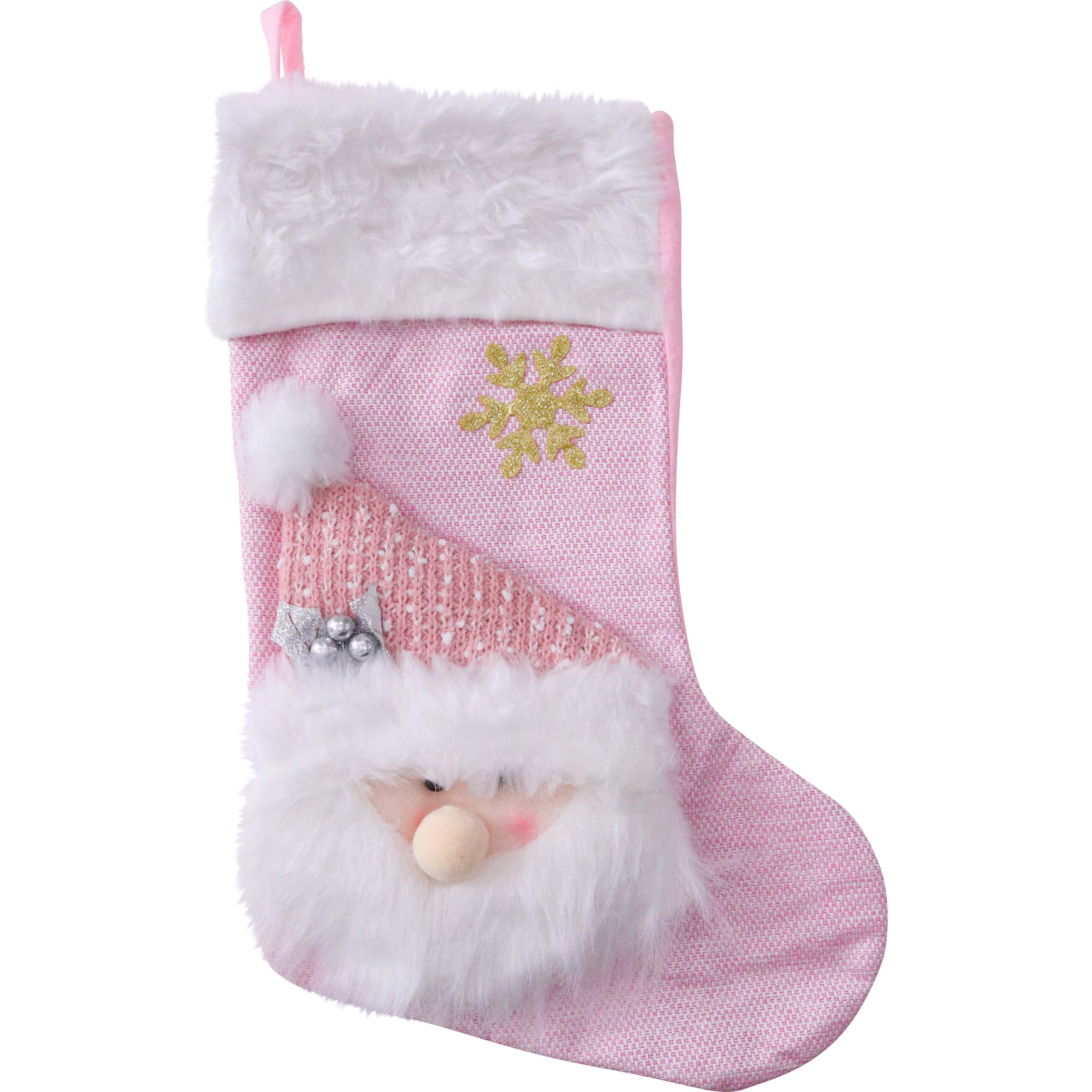 Stocking Santa Pink