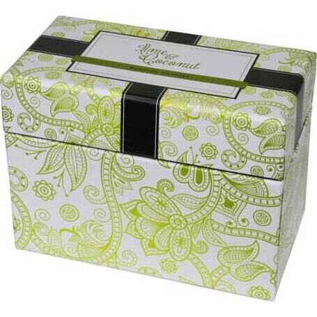 Lime and Coconut Boxed Candle S/2