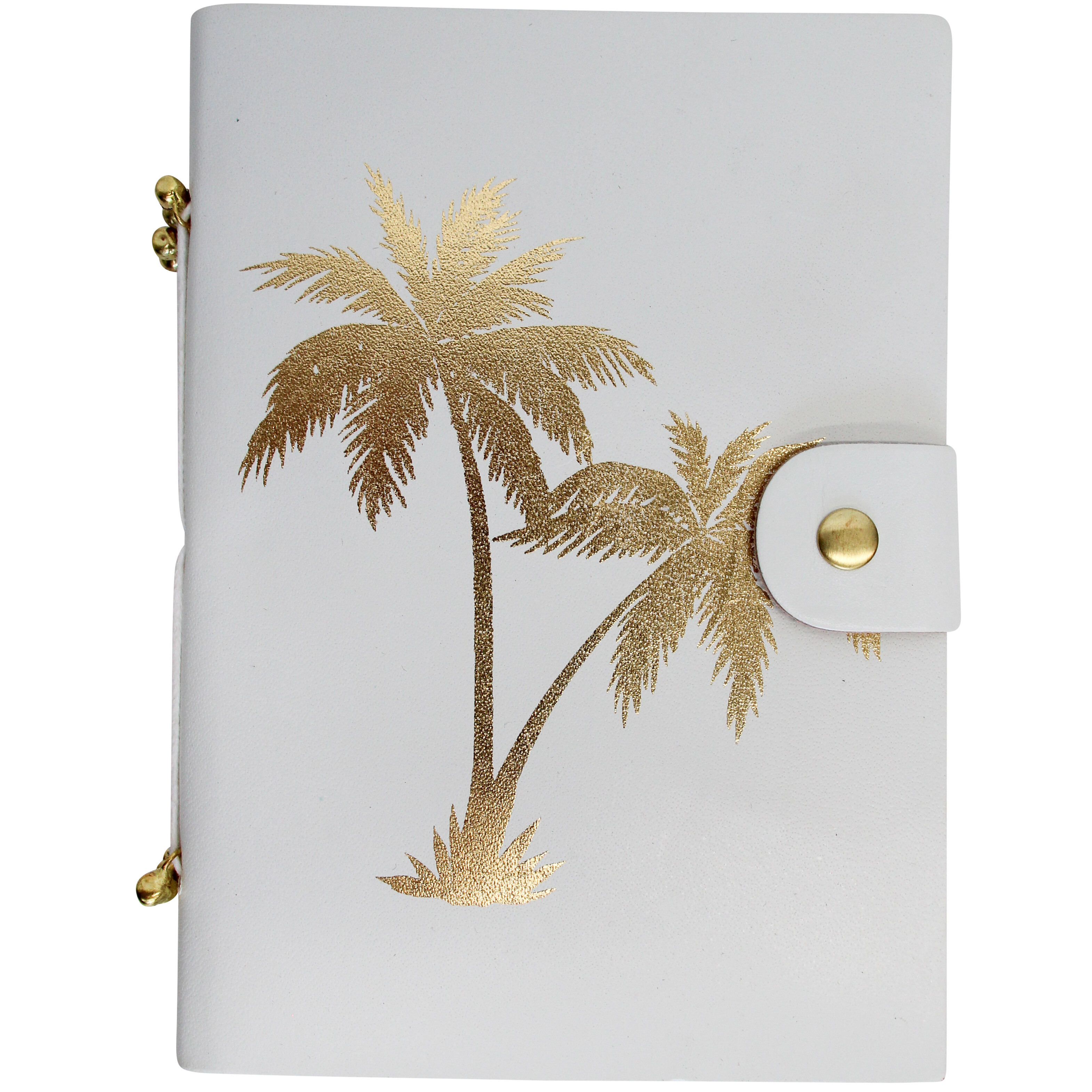 Leather N/Book Gold Palm