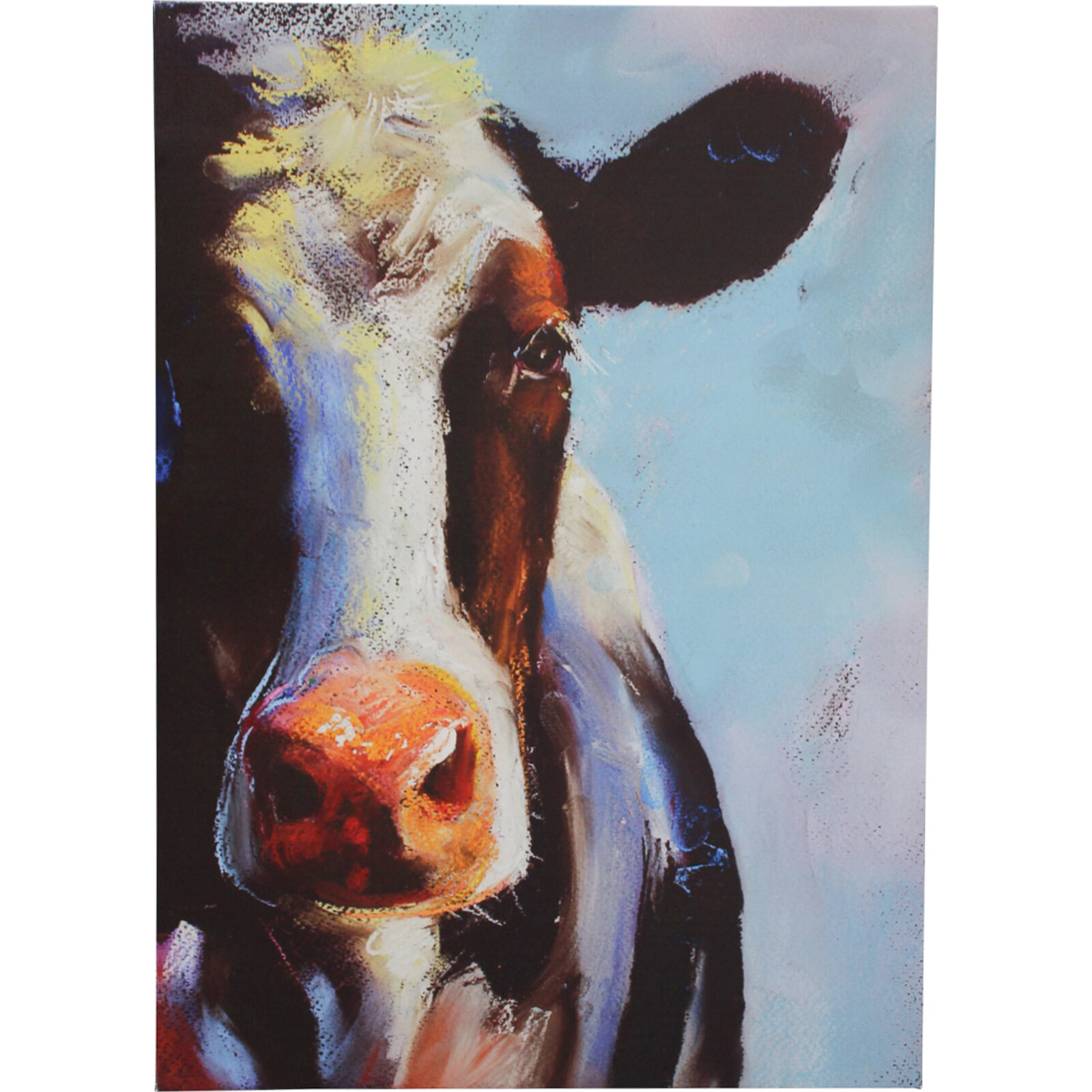 Canvas Painted Cow