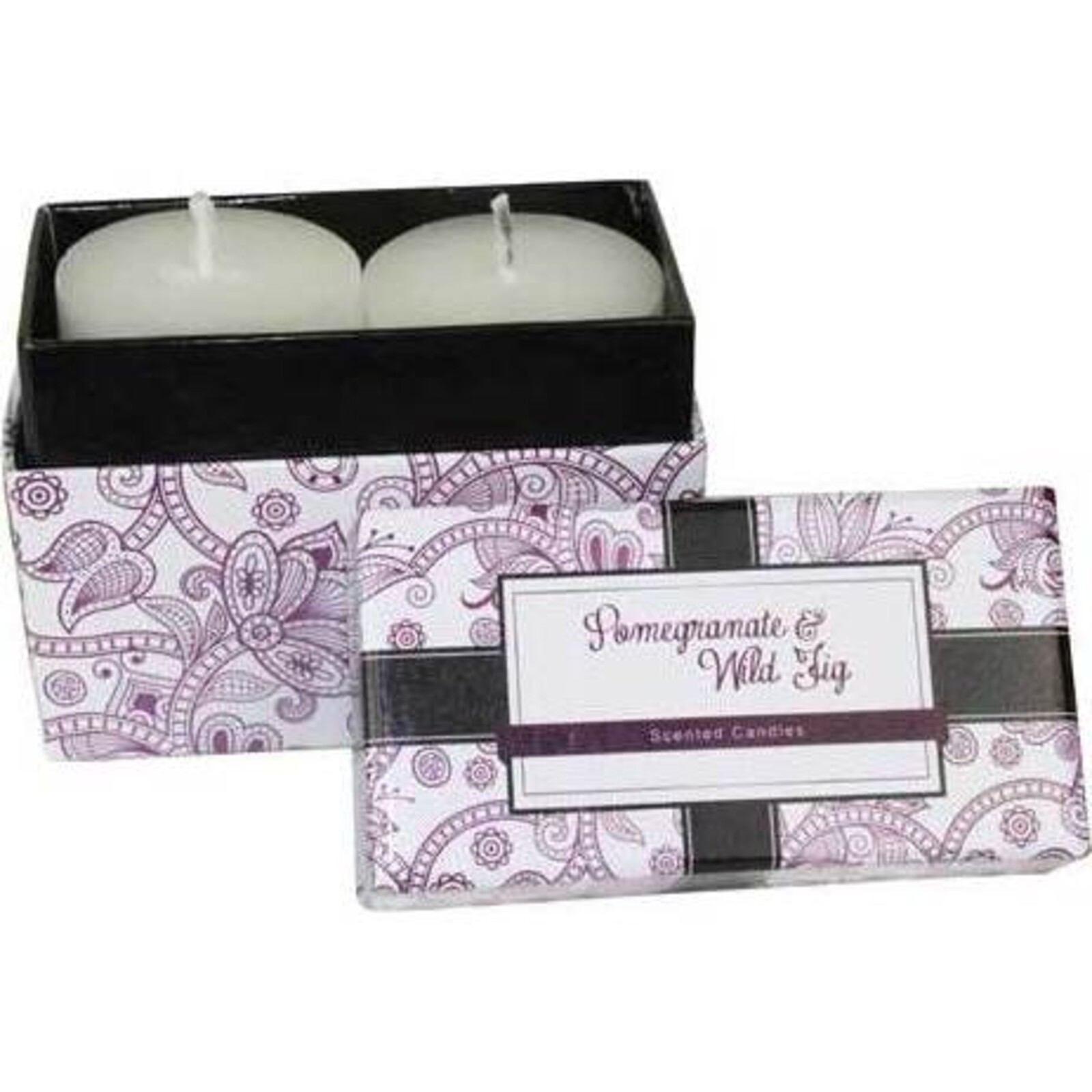 Pomegranate & Wild Fig Boxed candle S/2