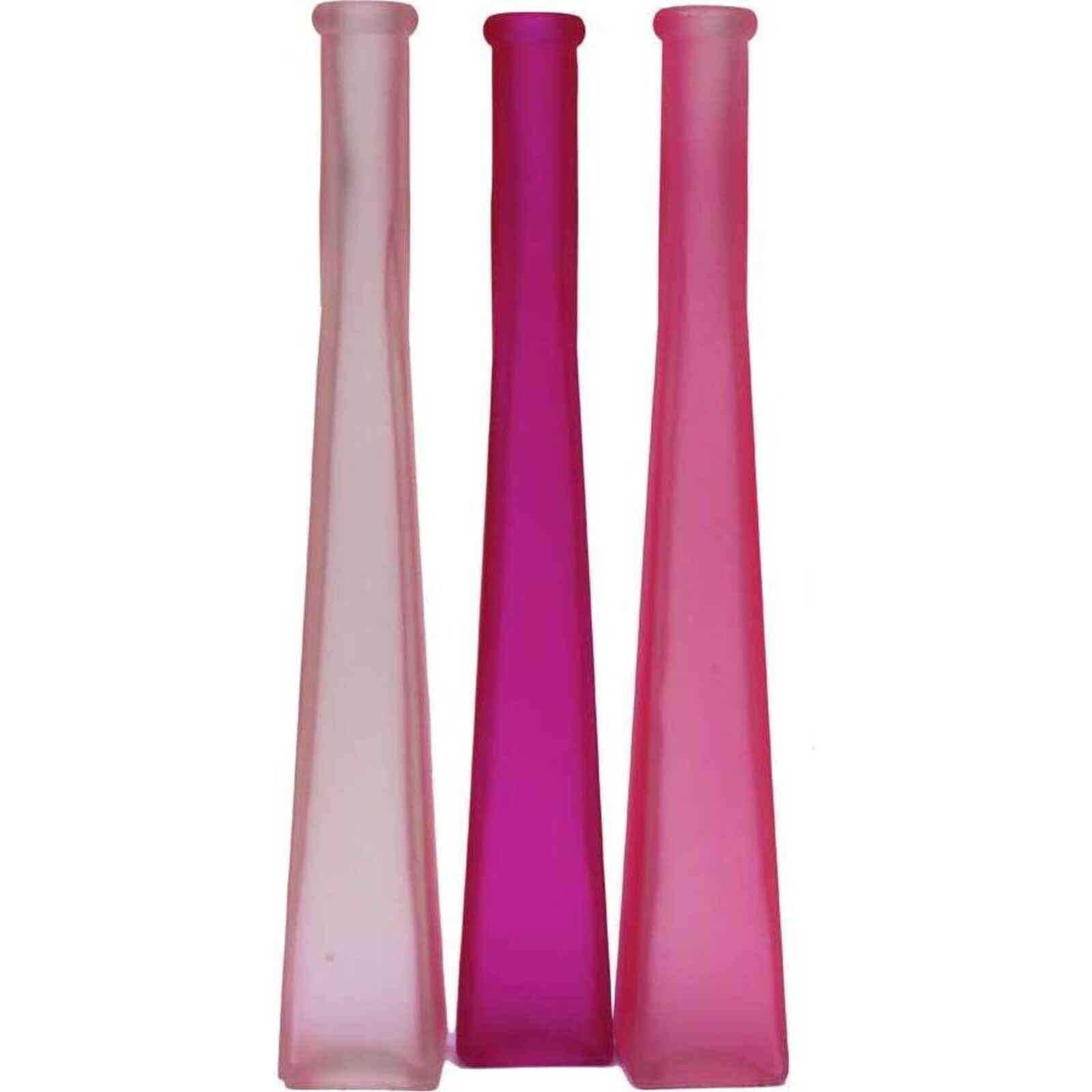 Trio Bottles - Pink Shade Tall
