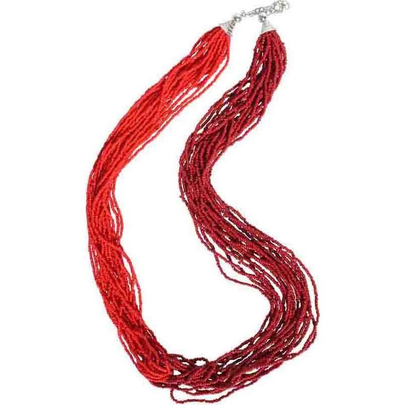 Necklace - Seed Two Reds