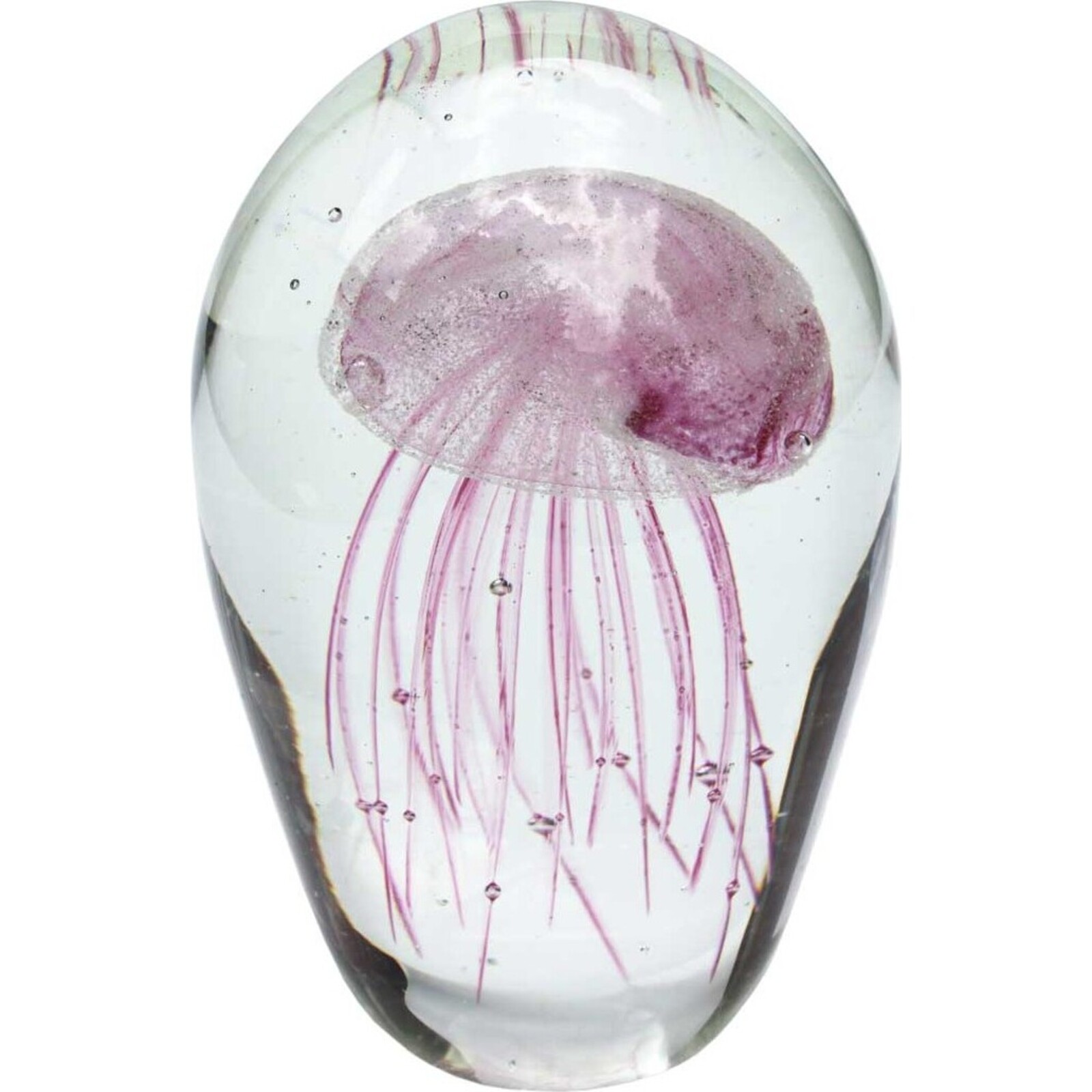 Glass Weight - Jellyfish - Pink Large