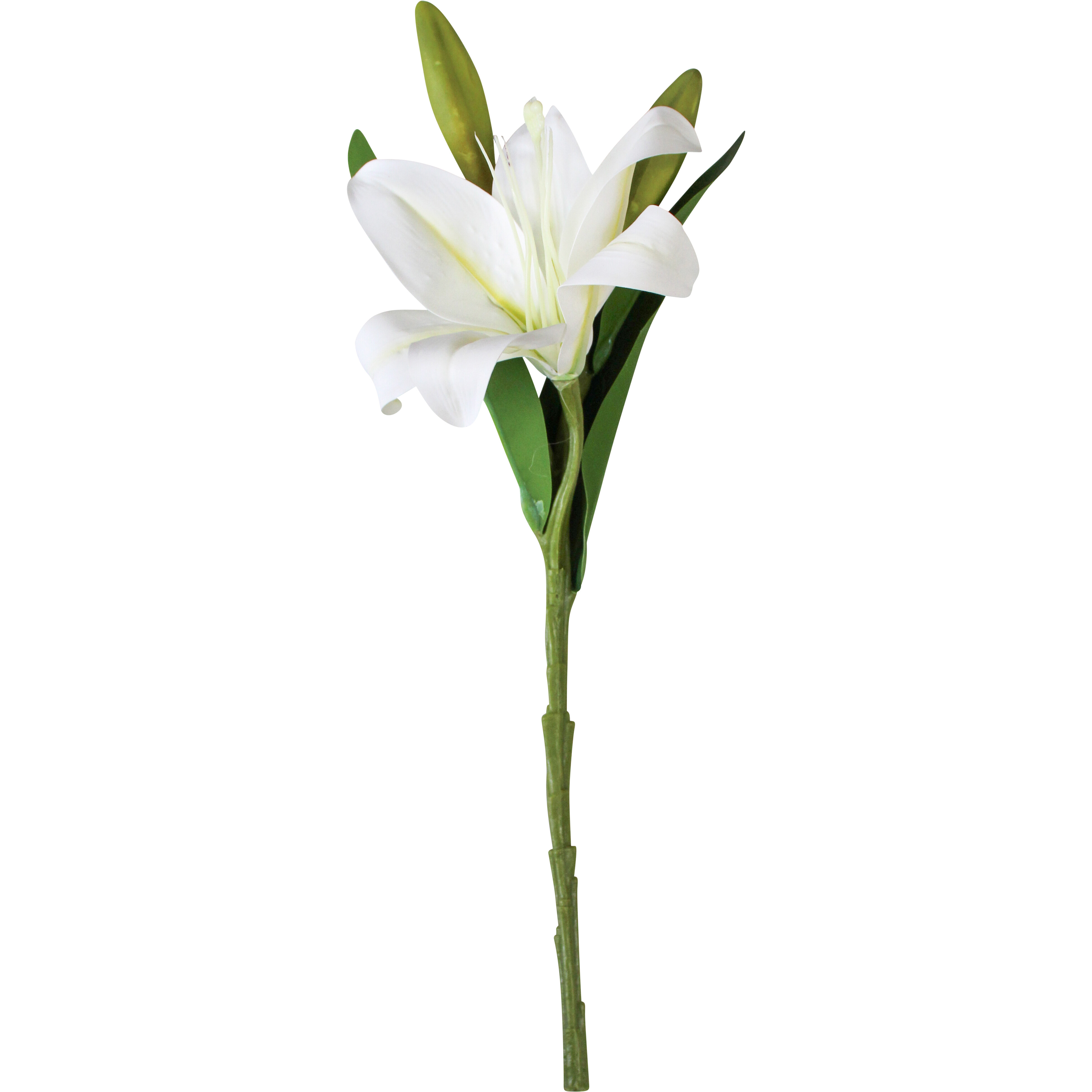 Faux Lily White Stem