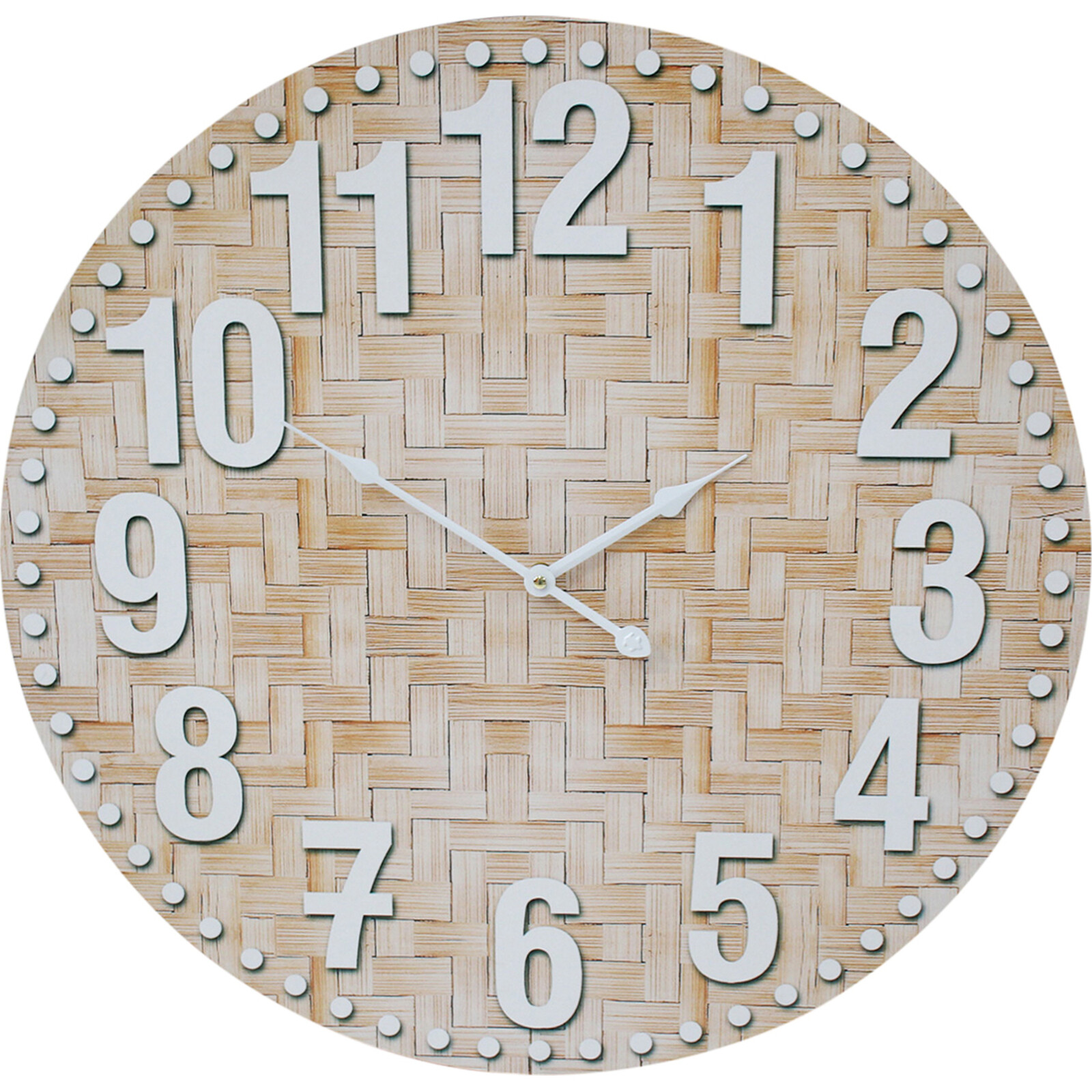 Clock Bamboo Weave