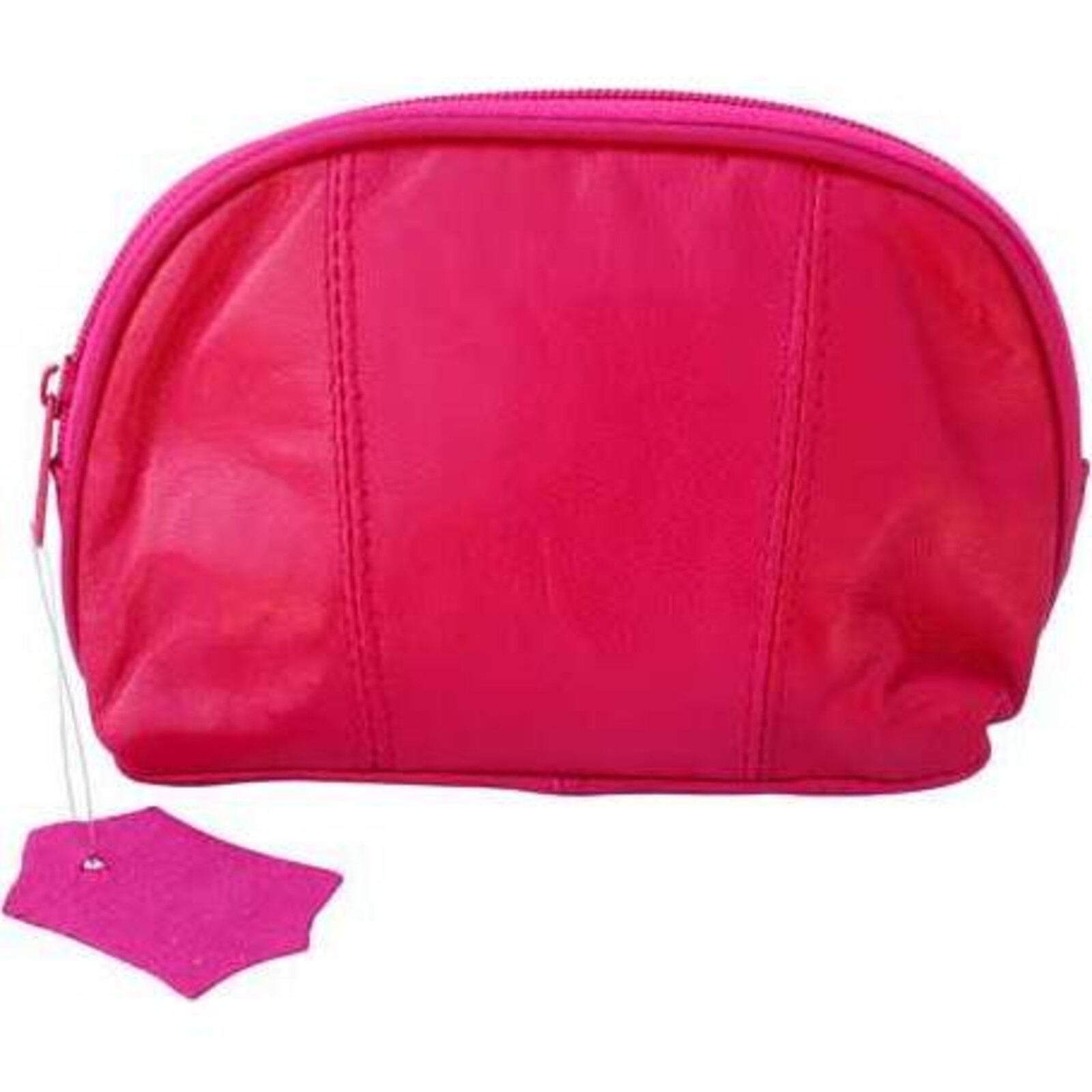 Leather Pouch Purse - Pink