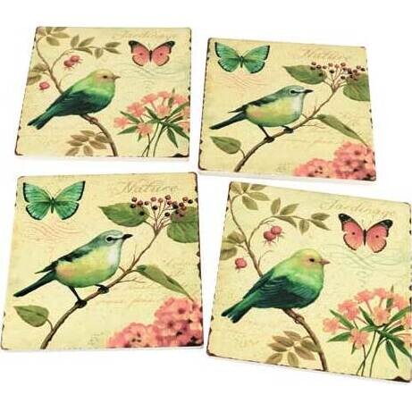 Coasters Little Birds S/4