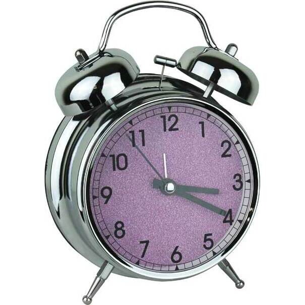 Clock Sparkle Pink